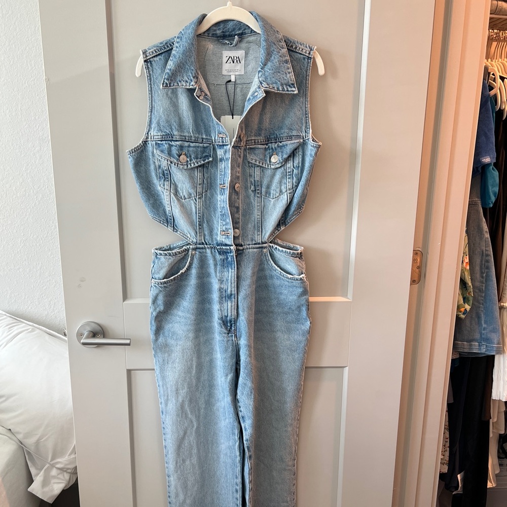 Denim zara jumpsuit